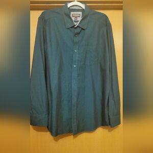 Johnston & Murphy Dark Teal Button Down Shirt
